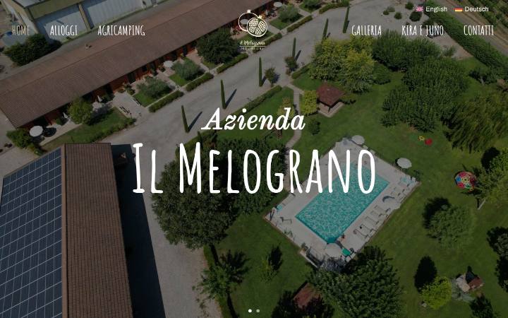 Home page del sito di Azienda il Melograno