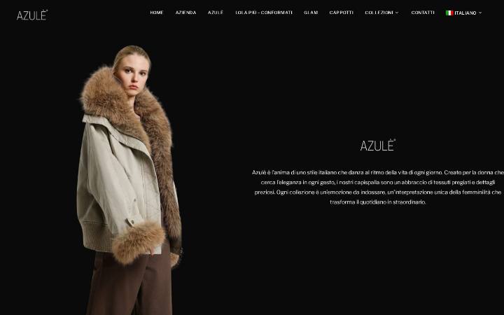 Home page del sito di Azulè