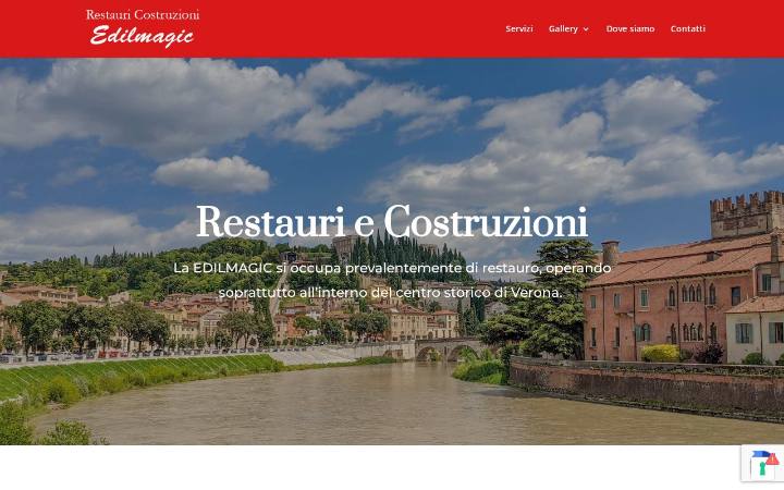 Home page del sito di EdilMagic