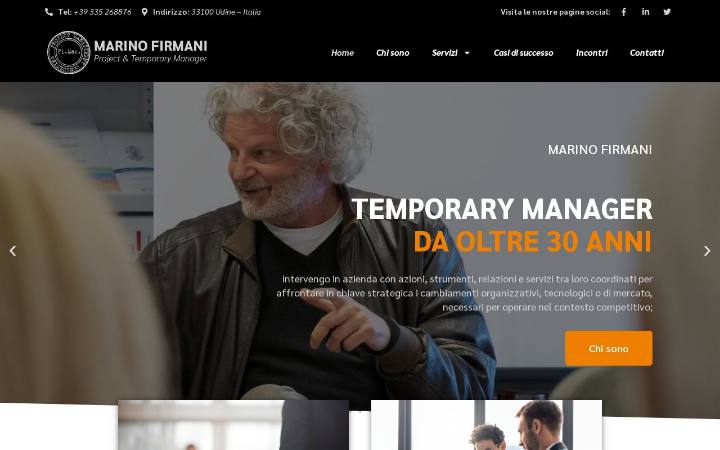 Home page del sito di Marino Firmani