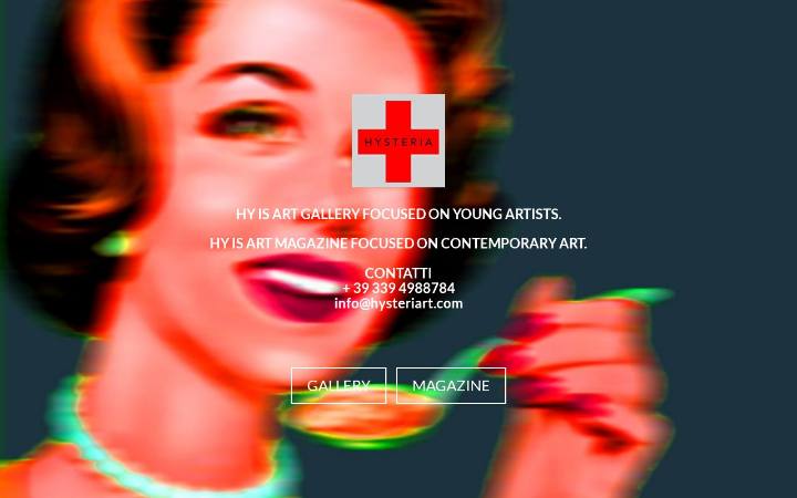 Home page del sito di Hysteriart