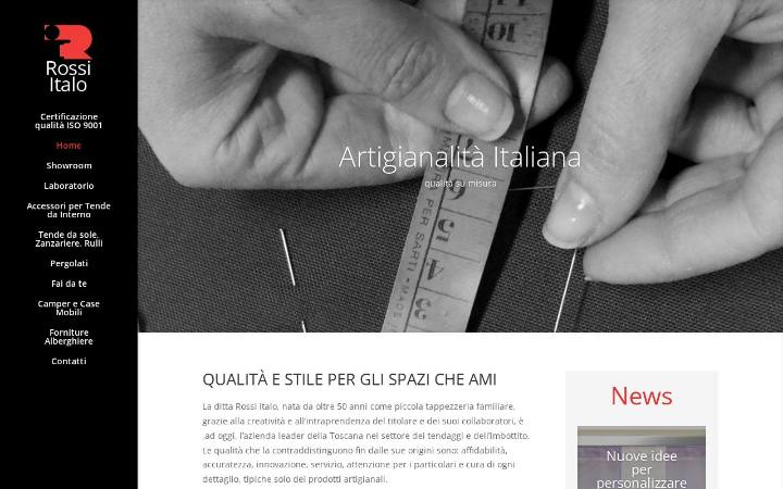 Home page del sito di Rossi Italo
