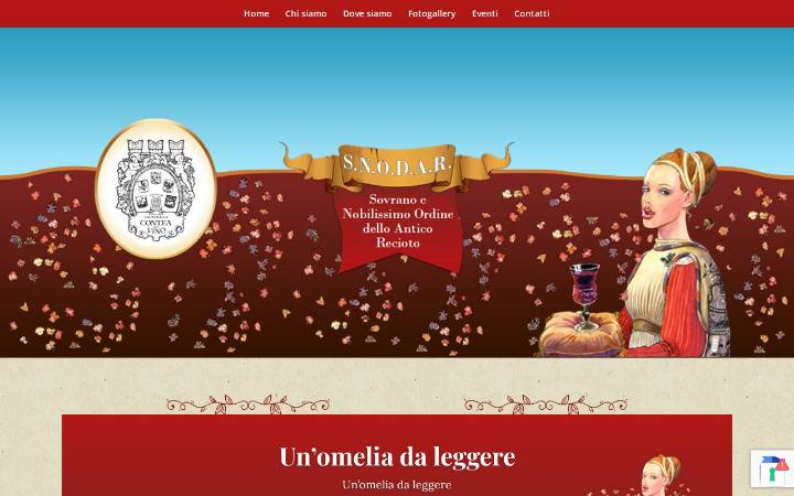 Home page del sito di Snodar