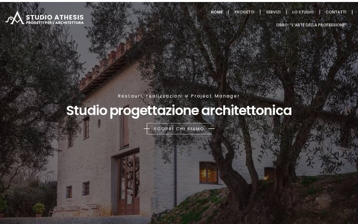 Home page del sito di Studio Athesis